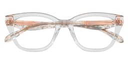 Coach Frame HC6289U in Transparent Gray 5935 (5935), straight front view