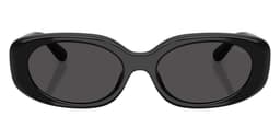 Coach Sunglasses HC8443D in Black / Gray Solid (500287), straight front view
