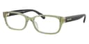 Coach Frame HC6221U in Transparent Green Hopper (5786), front three-quarter view