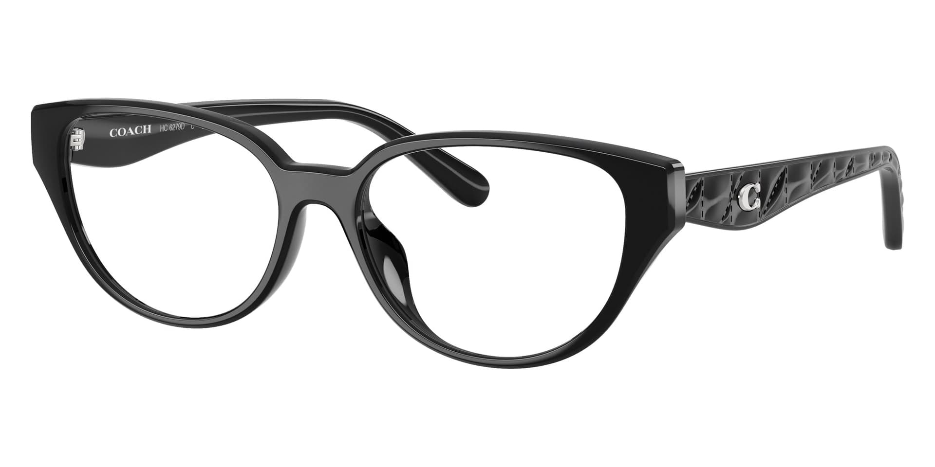 Coach Frame HC6279D in Black (5002), front three-quarter view