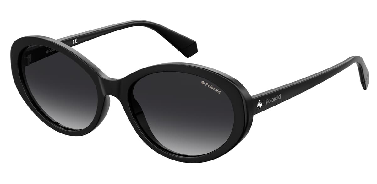 Polaroid Sunglasses PLD 4087/S in Black (807), front three-quarter view