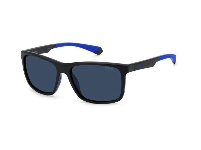 Polaroid Sunglasses PLD 7043/S in Negro (0VK), front three-quarter view