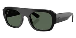 Ray-Ban Sunglasses RB2218 in Black / Dark Green (667771), front three-quarter view