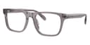 Coach Frame HC6277U in Transparent Gray (5537), front three-quarter view