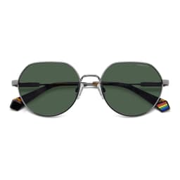 Polaroid Sunglasses PLD 6236/S/X in RUTHENIUM GREEN, straight front view