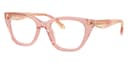 Coach Frame HC6289U in Transparent Peach 5943 (5943), front three-quarter view