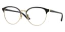 Vogue Eyewear Frame VO4305 in Top Black/Pale Gold (352), front three-quarter view