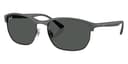 Ray-Ban Sunglasses RB4469 in Sand Gray / Dark Gray 601787 (601787), front three-quarter view
