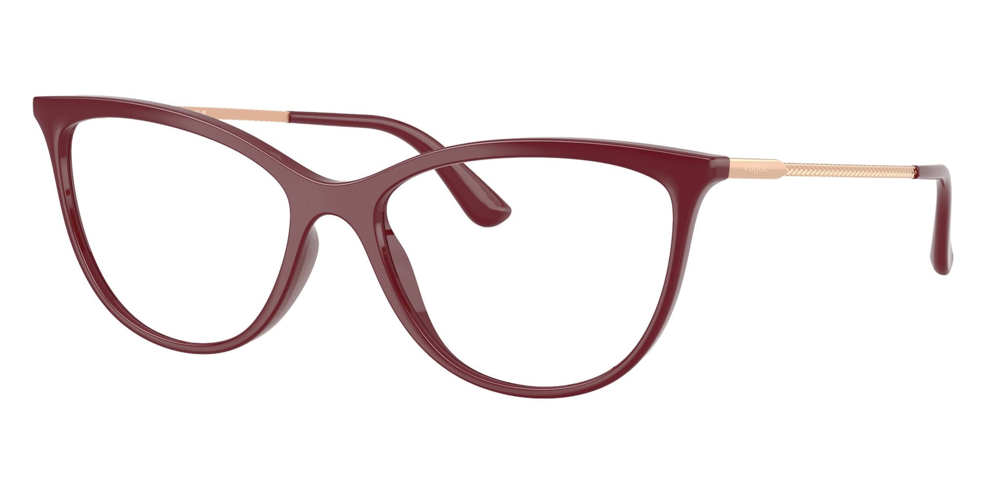 Vogue Eyewear Frame VO5239 in Full Cherry 2875 (2875), front three-quarter view
