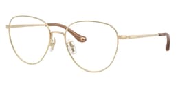 Coach Frame HC5192 in Shiny Light Gold (9005), front three-quarter view