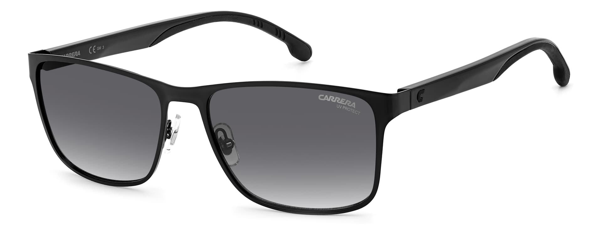 Carrera Sunglasses 2037T/S in Black (807), front three-quarter view