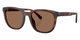 Coach Sunglasses HC8442U in Matte Dark Tortoise / Brown Solid (512073), front three-quarter view
