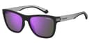 Polaroid Sunglasses PLD 2138/S in Matte Black Violet (5F3), front three-quarter view