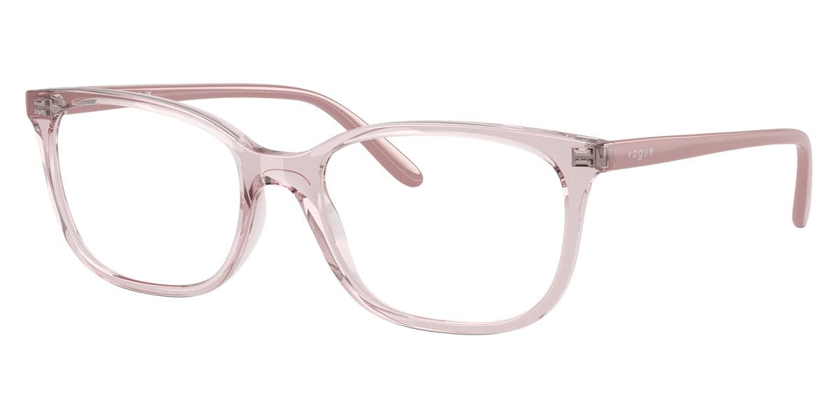 Vogue Eyewear Frame VO5621 in Transparent Pink (2942), front three-quarter view