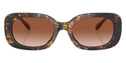 Coach Sunglasses HC8358U in Pearlized Tortoise / Brown Gradient 572413 (572413), straight front view