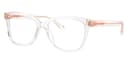 Coach Frame HC6242U in Transparent Clear (5111), front three-quarter view