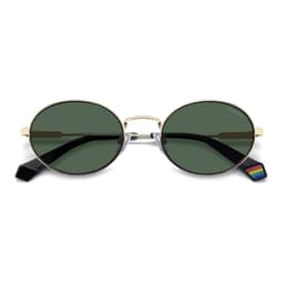 Polaroid Sunglasses PLD 6228/S/X in BLACK GOLD, straight front view