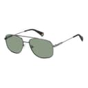 Polaroid Sunglasses PLD 6235/S/X in DARK RUTHENIUM GREEN, three quarter view