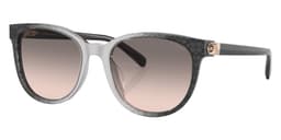 Coach Sunglasses HC8350U in Gray Gradient / Gray Pink Gradient (57103B), front three-quarter view