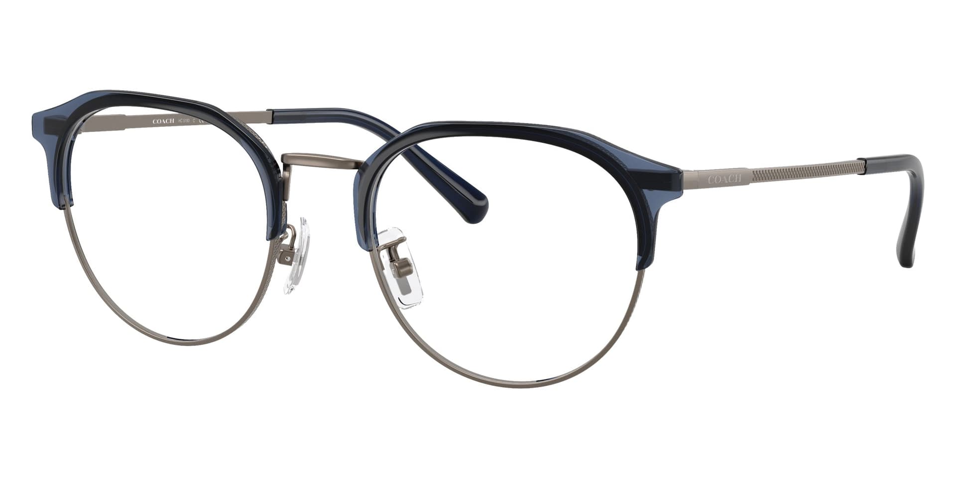 Coach Frame HC5193 in Satin Gunmetal (9473), front three-quarter view