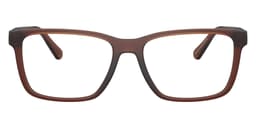 Coach Frame HC6278U in Matte Transparent Brown (5911), straight front view