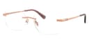 Coach Frame HC5206D in Vintage Rose Gold / Clear Blue Light 9407SB (9407), front three-quarter view