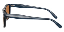 Coach Sunglasses HC8454U in Transparent Dark Blue / Amber Solid 575773 (575773), side profile view