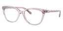 Coach Frame HC6186 in Transparent Lilac (5679), front three-quarter view