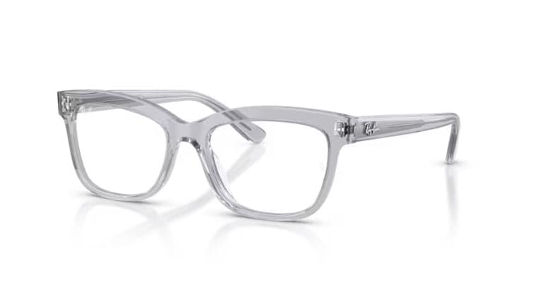 Ray-Ban Frame RX5444I in Grey / Transparent (8415), front three-quarter view