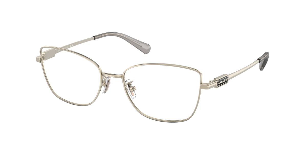 Coach Frame HC5147 in Shiny Light Gold (9424), front three-quarter view