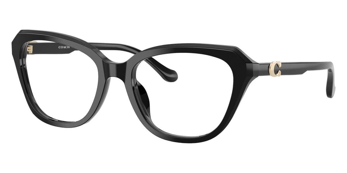 Coach Frame HC6273U in Black (5002), front three-quarter view