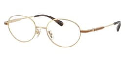 Coach Frame HC5189TD in Shiny Light Gold 9005 (9005), front three-quarter view