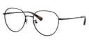 Coach Frame HC5116D in Shiny Black / Blue Light Filter (9331SB), front three-quarter view