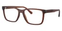 Coach Frame HC6278U in Matte Transparent Brown (5911), front three-quarter view
