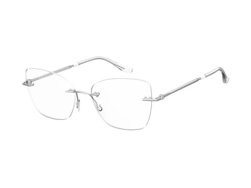 Seventh Street Frame 7A 592 in Plateado (010), front three-quarter view