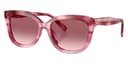 Coach Sunglasses HC8453U in Purple Cosmo Tortoise / Purple Gradient 59417W (59417W), front three-quarter view