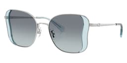 Coach Sunglasses HC7188 in Ocean/Silver / Ocean Gradient 900119 (900119), front three-quarter view