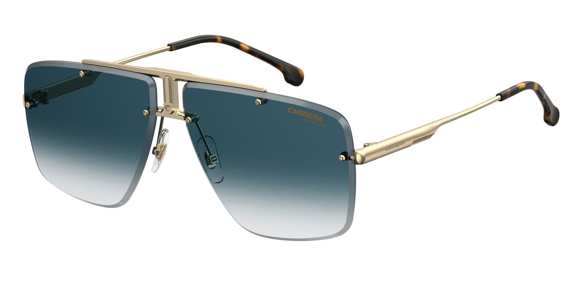 Carrera Sunglasses 1016/S in Yellow Gold (001), front three-quarter view