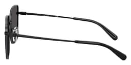 Coach Sunglasses HC7184D in Shiny Black/Dark Gray / Gray Solid (934487), side profile view