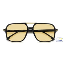 Carrera Sunglasses 350/S in BLACK YELLOW, straight front view
