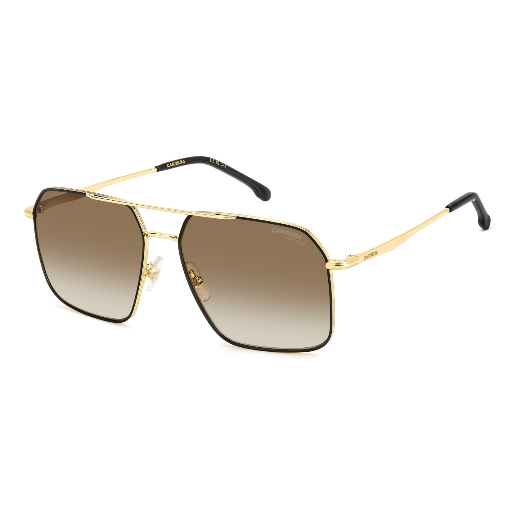 Carrera Sunglasses 333/S in BLACK GOLD, three quarter view