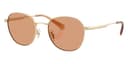 Coach Sunglasses HC7191 in Shiny Light Gold / Sand 900584 (900584), front three-quarter view