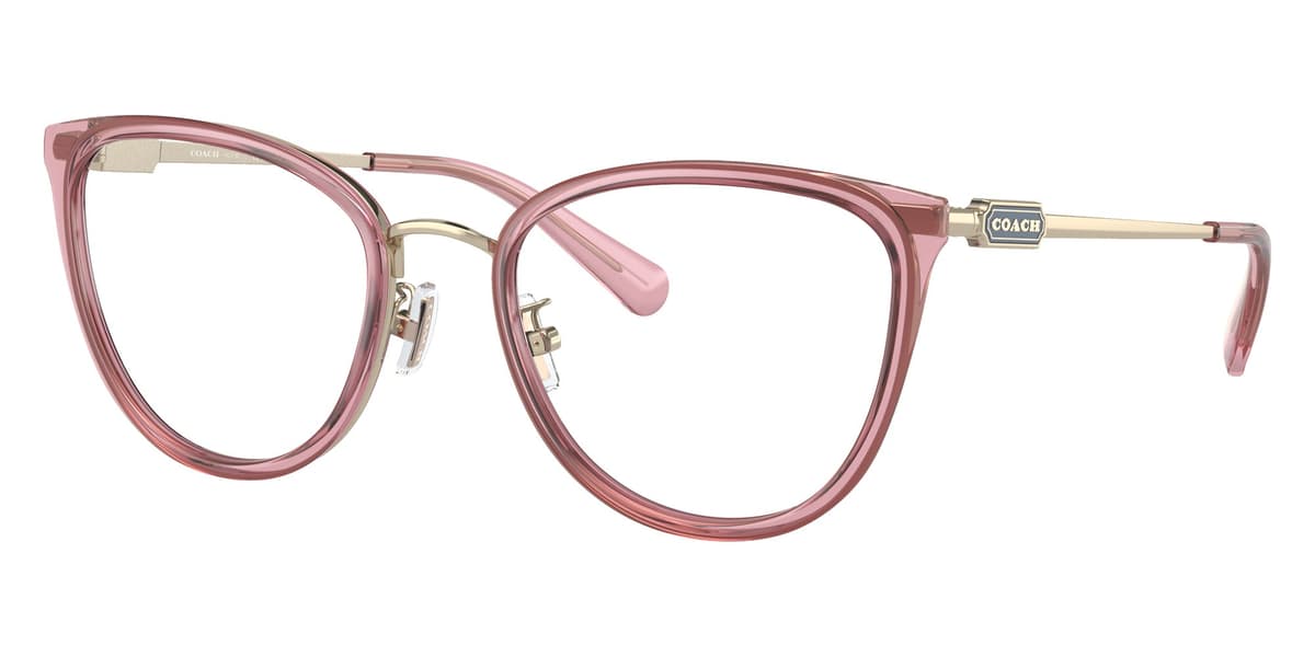 Coach Frame HC5146 in Transparent Pink 9416 (9416), front three-quarter view