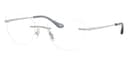 Coach Frame HC5185 in Shiny Silver (9001), front three-quarter view