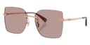 Coach Sunglasses HC7193D in Shiny Rose Gold / Purple Solid 94077N (94077N), front three-quarter view