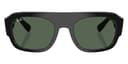 Ray-Ban Sunglasses RB2218 in Black / Dark Green (667771), straight front view
