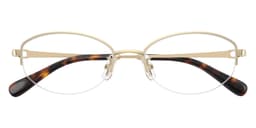 Coach Frame HC5207TD in Shiny Light Gold 9005 (9005), straight front view