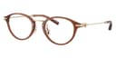 Coach Frame HC6268D in Transparent Brown (5888), front three-quarter view