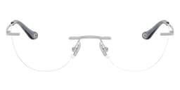 Coach Frame HC5185 in Shiny Silver (9001), straight front view