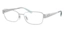 Coach Frame HC5201 in Shiny Silver 9001 (9001), front three-quarter view